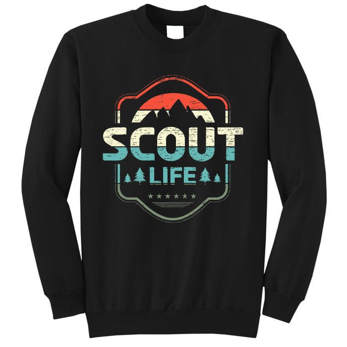 Vintage Scout Life For A Camping Nature Hiking Scout Tall Sweatshirt