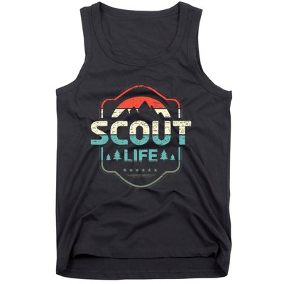 Vintage Scout Life For A Camping Nature Hiking Scout Tank Top