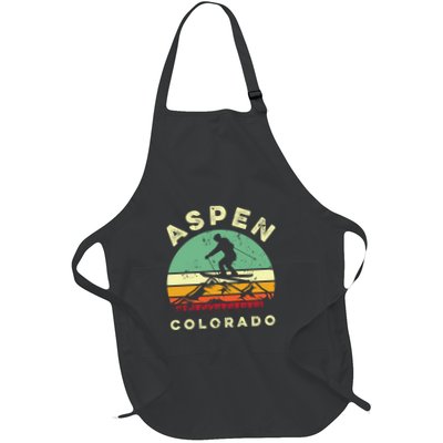 Vintage Skiing Lover Aspen Colorado Funny Skiers Gifts Apron
