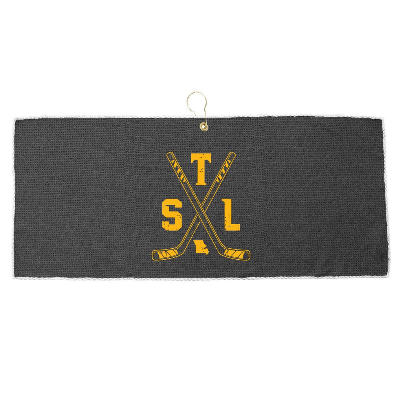 Vintage St Louis Ice Hockey Sticks Retro Gift Large Microfiber Waffle Golf Towel