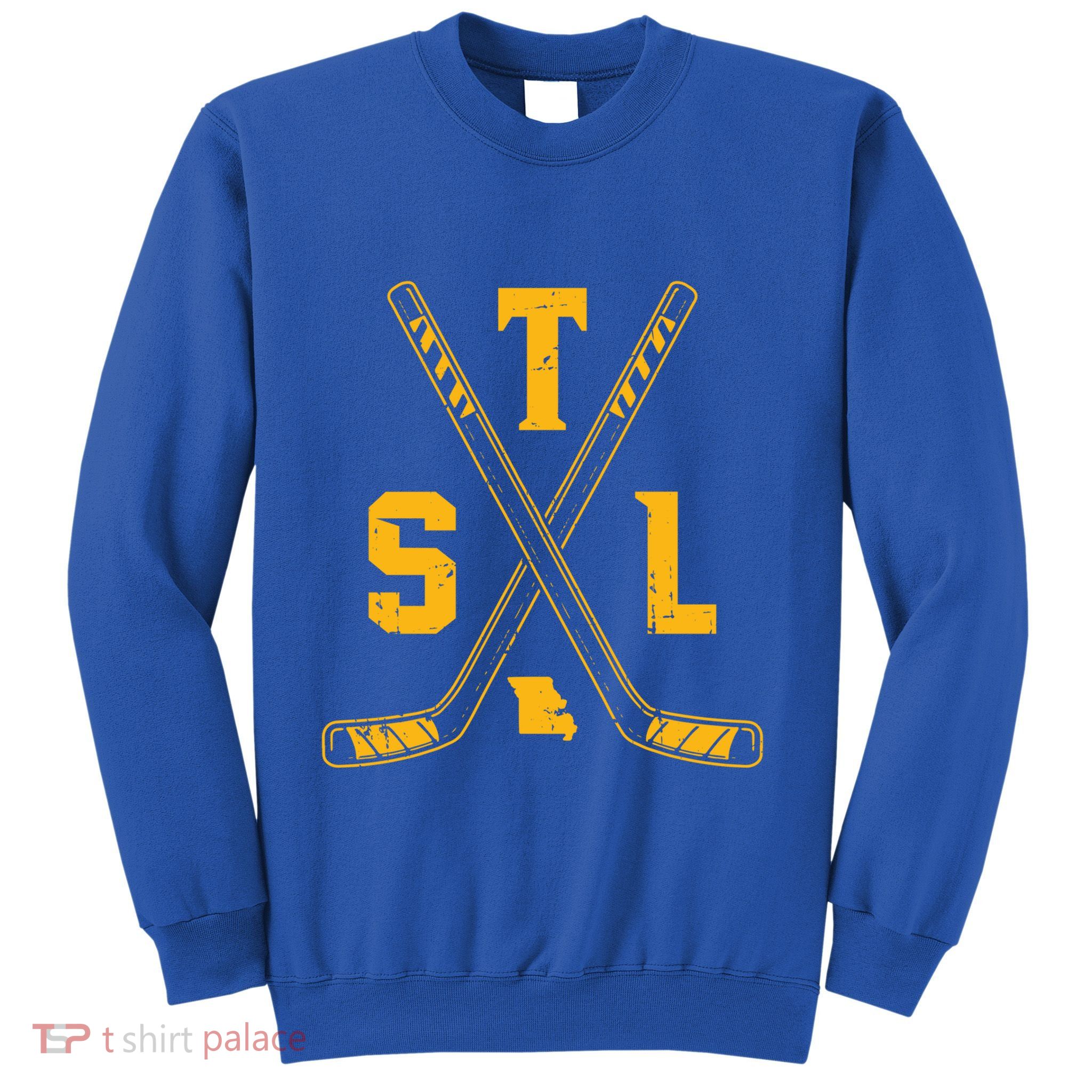 Vintage St Louis Ice Hockey Sticks Retro Gift Sweatshirt