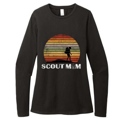 Vintage Scout Leader Scout Mom Cute Gift Womens CVC Long Sleeve Shirt