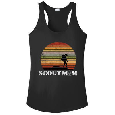 Vintage Scout Leader Scout Mom Cute Gift Ladies PosiCharge Competitor Racerback Tank