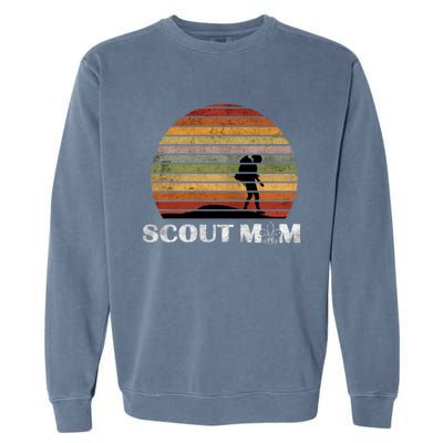 Vintage Scout Leader Scout Mom Cute Gift Garment-Dyed Sweatshirt