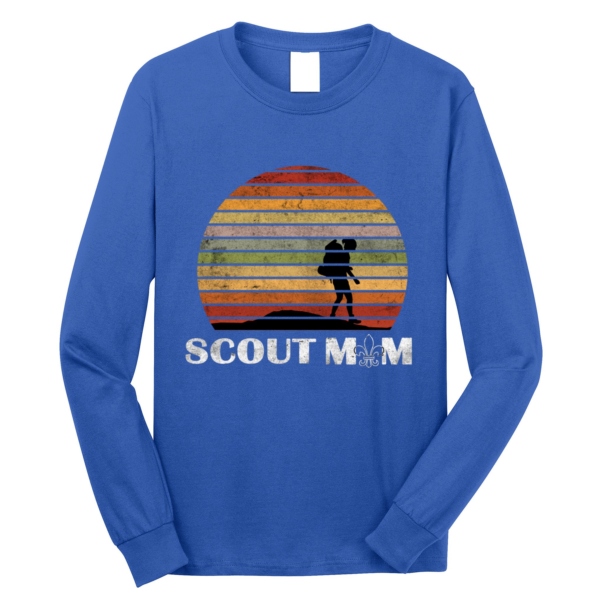 Vintage Scout Leader Scout Mom Cute Gift Long Sleeve Shirt