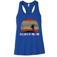 Vintage Scout Leader Scout Mom Cute Gift Women's Racerback Tank