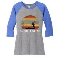 Vintage Scout Leader Scout Mom Cute Gift Women's Tri-Blend 3/4-Sleeve Raglan Shirt