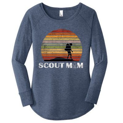 Vintage Scout Leader Scout Mom Cute Gift Women's Perfect Tri Tunic Long Sleeve Shirt