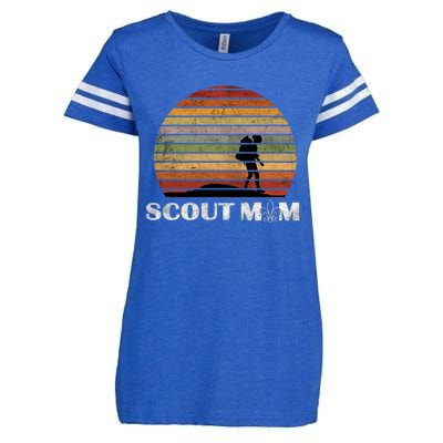 Vintage Scout Leader Scout Mom Cute Gift Enza Ladies Jersey Football T-Shirt