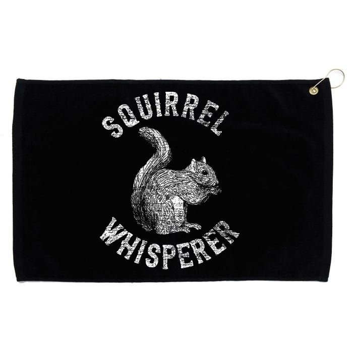 Vintage Squirrel Lover Squirrel Whisperer Grommeted Golf Towel