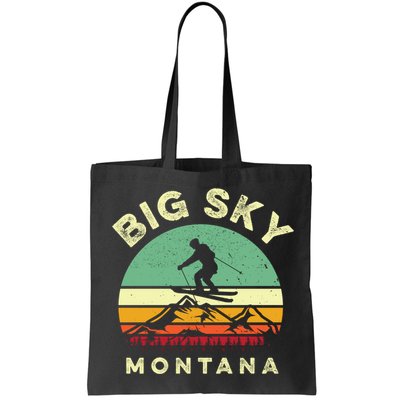 Vintage Skiing Lover Big Sky Montana Gift For Skier Bag