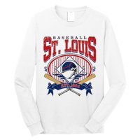 Vintage St Louis Baseball  Baseball Love Long Sleeve Shirt