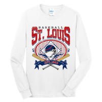 Vintage St Louis Baseball  Baseball Love Tall Long Sleeve T-Shirt