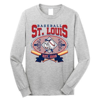 Vintage St Louis Baseball Est 1882 Long Sleeve Shirt