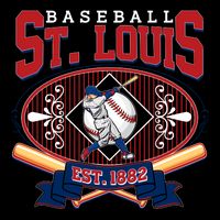 Vintage St Louis Baseball Est 1882 Bucket Hat