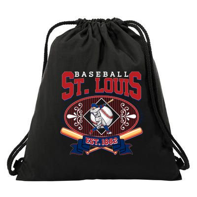Vintage St Louis Baseball Est 1882 Drawstring Bag