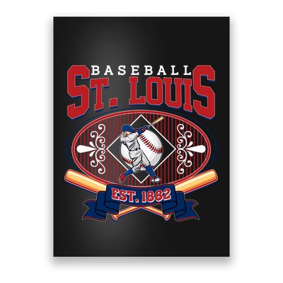 Vintage St Louis Baseball Est 1882 Poster