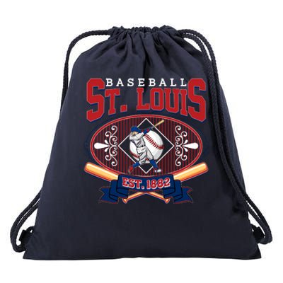 Vintage St Louis Baseball Est 1882 Drawstring Bag