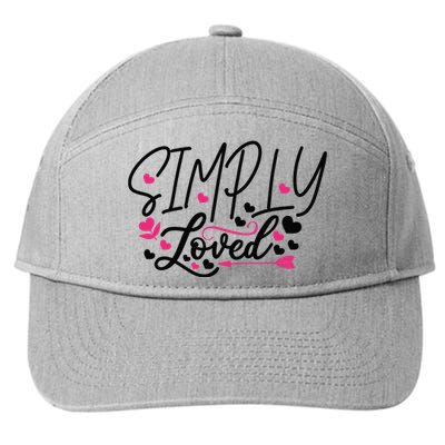 Valentine Simply Loved 7-Panel Snapback Hat