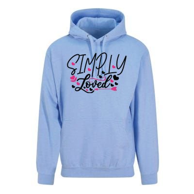 Valentine Simply Loved Unisex Surf Hoodie