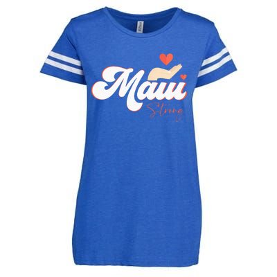 Vintage Strong Maui Hawaii Island I Love Hawaii Enza Ladies Jersey Football T-Shirt