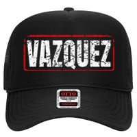 Vazquez Surname Mexican & Hispanic American Chicano High Crown Mesh Back Trucker Hat