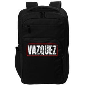 Vazquez Surname Mexican & Hispanic American Chicano Impact Tech Backpack