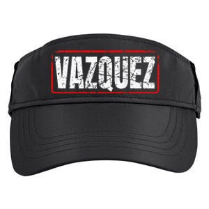 Vazquez Surname Mexican & Hispanic American Chicano Adult Drive Performance Visor