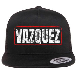 Vazquez Surname Mexican & Hispanic American Chicano Flat Bill Trucker Hat