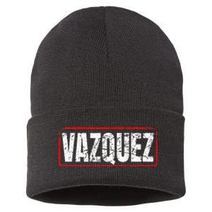 Vazquez Surname Mexican & Hispanic American Chicano Sustainable Knit Beanie