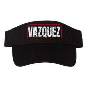 Vazquez Surname Mexican & Hispanic American Chicano Valucap Bio-Washed Visor