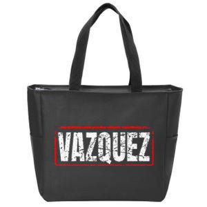 Vazquez Surname Mexican & Hispanic American Chicano Zip Tote Bag