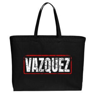 Vazquez Surname Mexican & Hispanic American Chicano Cotton Canvas Jumbo Tote