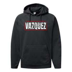 Vazquez Surname Mexican & Hispanic American Chicano Performance Fleece Hoodie