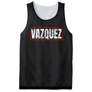 Vazquez Surname Mexican & Hispanic American Chicano Mesh Reversible Basketball Jersey Tank