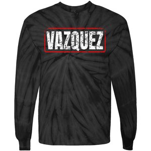 Vazquez Surname Mexican & Hispanic American Chicano Tie-Dye Long Sleeve Shirt