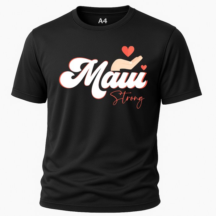 Vintage Strong Maui Hawaii Island I Love Hawaii Cooling Performance Crew T-Shirt