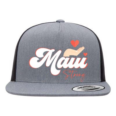 Vintage Strong Maui Hawaii Island I Love Hawaii Flat Bill Trucker Hat