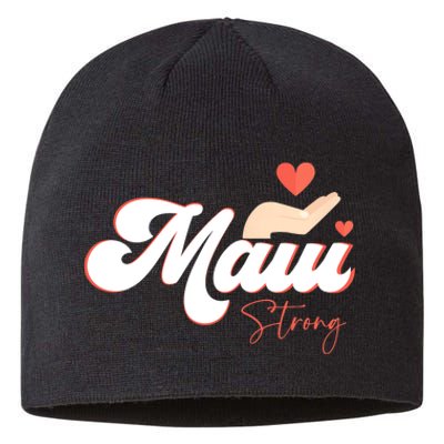 Vintage Strong Maui Hawaii Island I Love Hawaii Sustainable Beanie