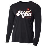 Vintage Strong Maui Hawaii Island I Love Hawaii Cooling Performance Long Sleeve Crew