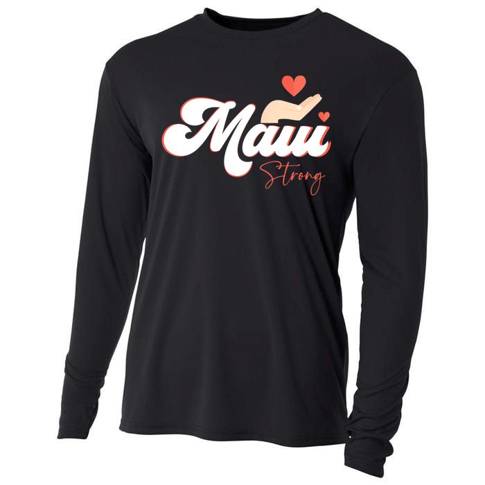 Vintage Strong Maui Hawaii Island I Love Hawaii Cooling Performance Long Sleeve Crew