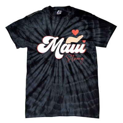 Vintage Strong Maui Hawaii Island I Love Hawaii Tie-Dye T-Shirt