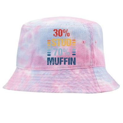 Vintage Stud Muffin Funny Design Tie-Dyed Bucket Hat