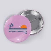 Vintage Santa Monica California Beach Retro Surf 70S Gift Button