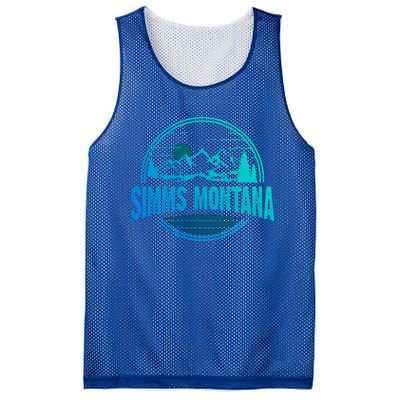 Vintage Simms Montana Mountain Hiking Souvenir Print Gift Mesh Reversible Basketball Jersey Tank