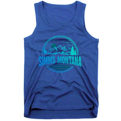 Vintage Simms Montana Mountain Hiking Souvenir Print Gift Tank Top