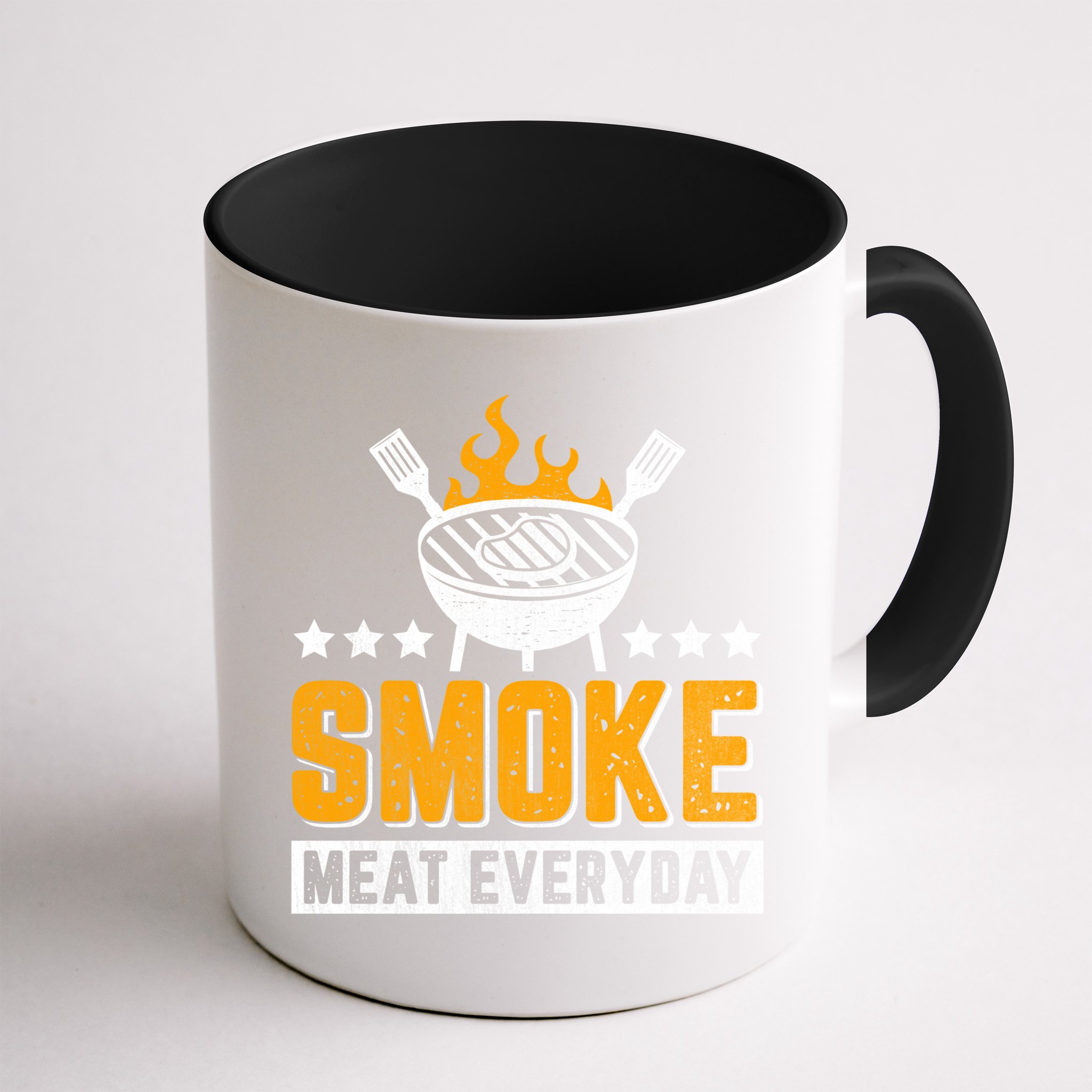 Vintage Smoke Meat Every Day Meat Eater Bbq Smoker Design Gift Mug