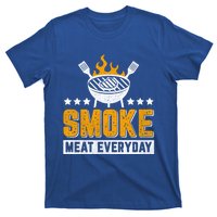 Vintage Smoke Meat Every Day Meat Eater Bbq Smoker Design Gift T-Shirt