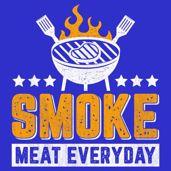 Vintage Smoke Meat Every Day Meat Eater Bbq Smoker Design Gift Toddler T-Shirt