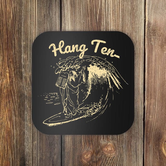 Vintage Surfing Moses Hang Ten Coaster